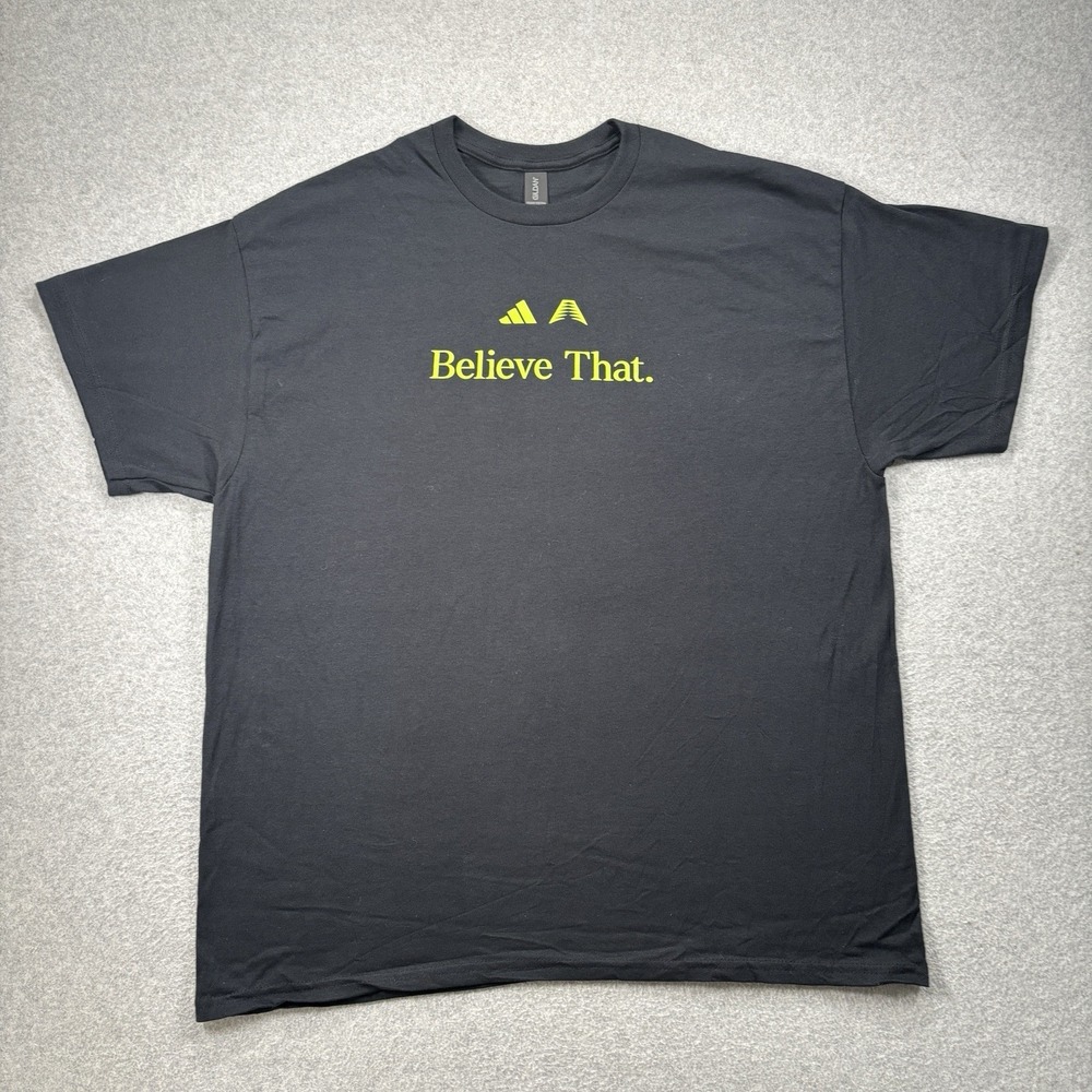 Anthony Edwards Believe‎ That Shirt Black Green Adidas AE2 XL Timberwolves NBA
